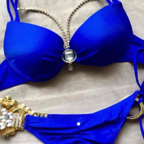 Swim Bejeweled Bikini Poshmark